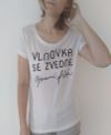 Dámské tričko VLNOVKA - bílé